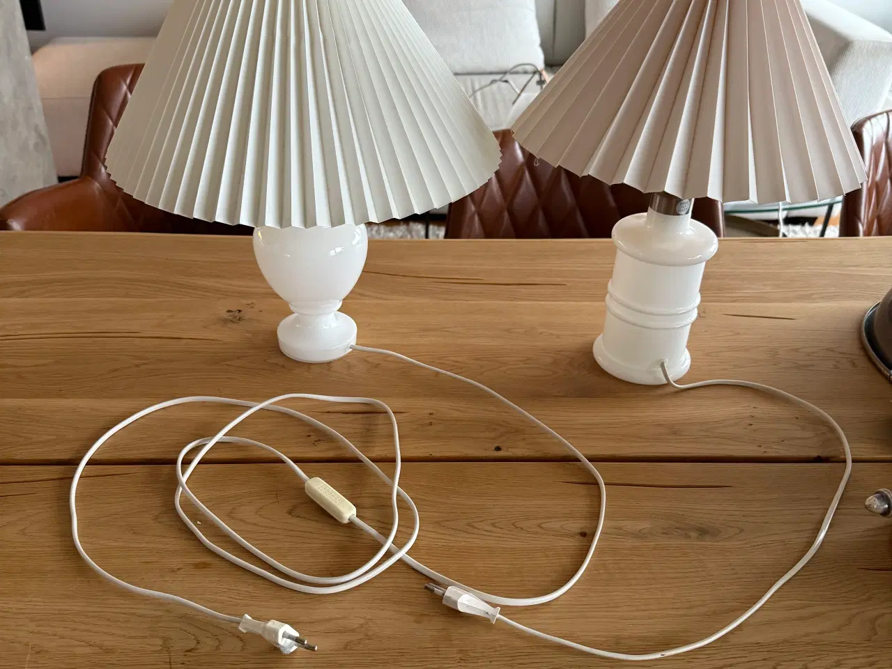 Billede 1 - Holmegaard bordlamper i glas
