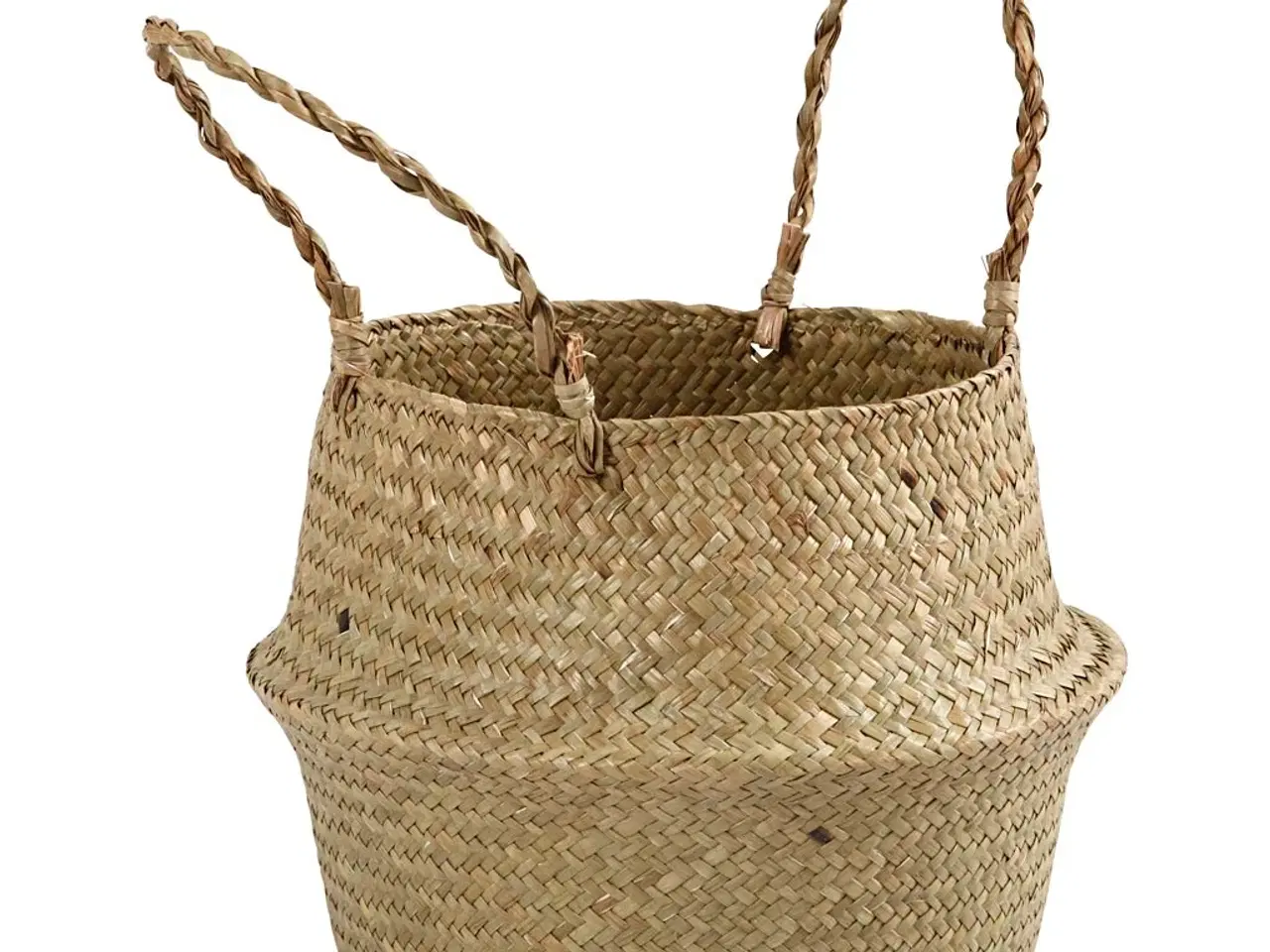 Billede 1 - Elegant Rund Opbevaringskurv i Søgræs - 27 cm