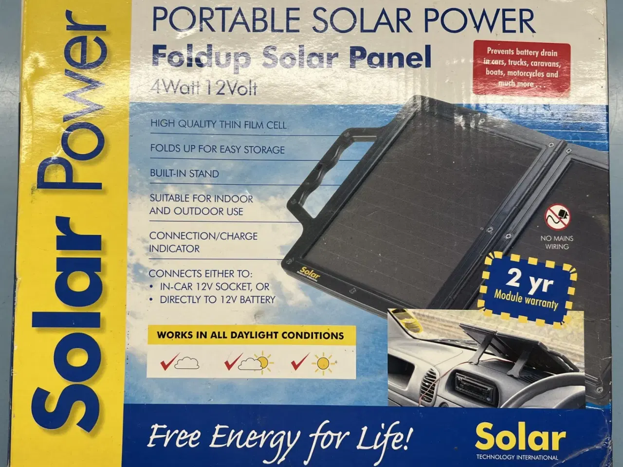 Billede 1 - 12v Solpanel Fold ud model.