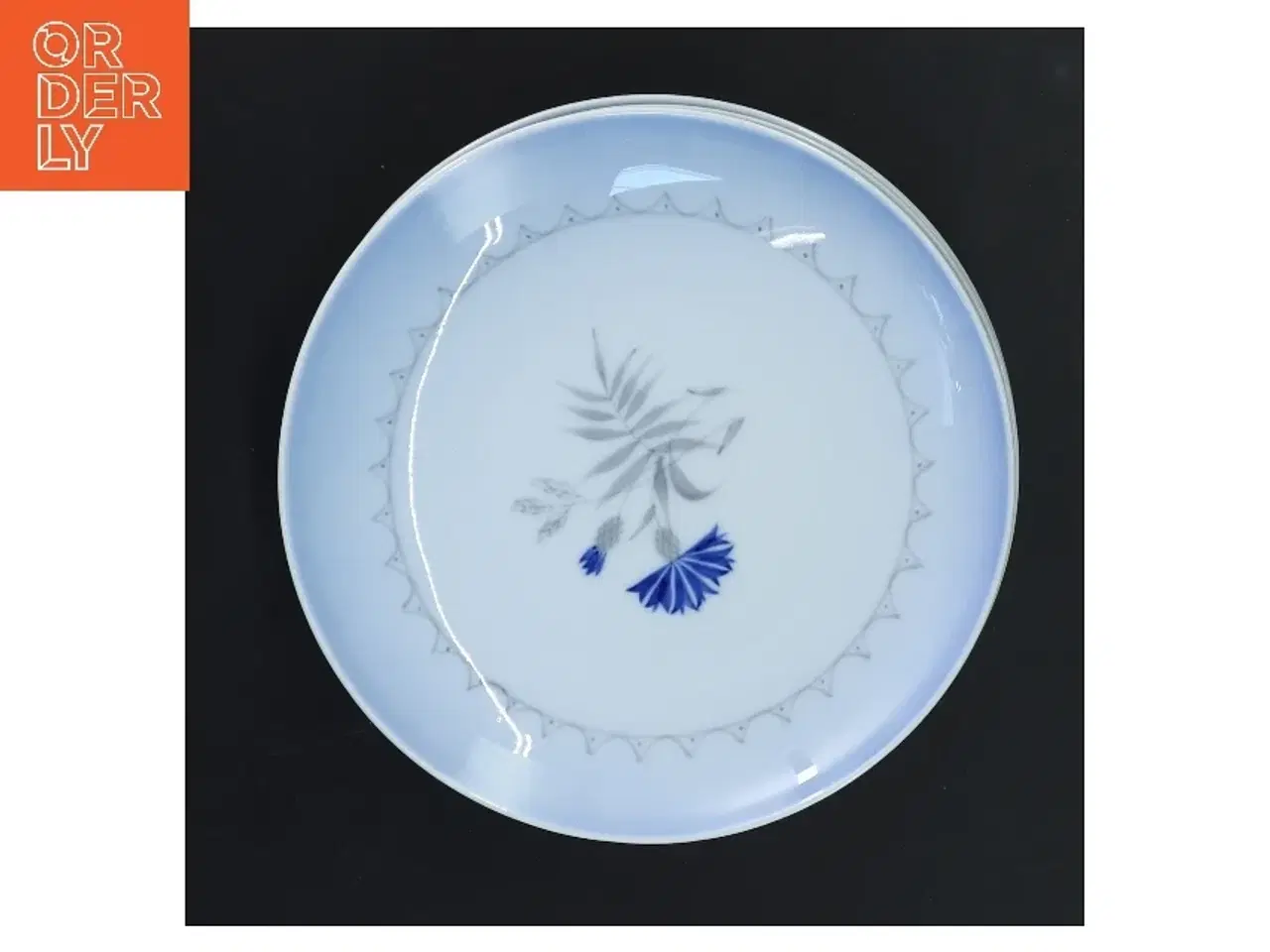 Billede 2 - Bing & Grøndahl Kornblomst kagetallerkner (5 stk Ø 16 cm)