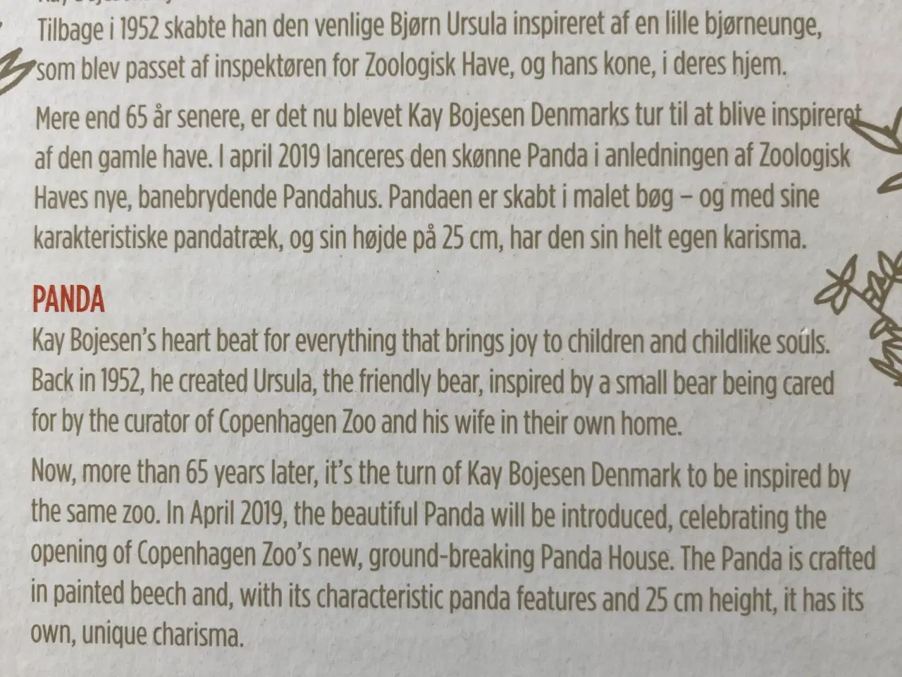 Billede 2 - Kaj Bojesen Panda 15 cm