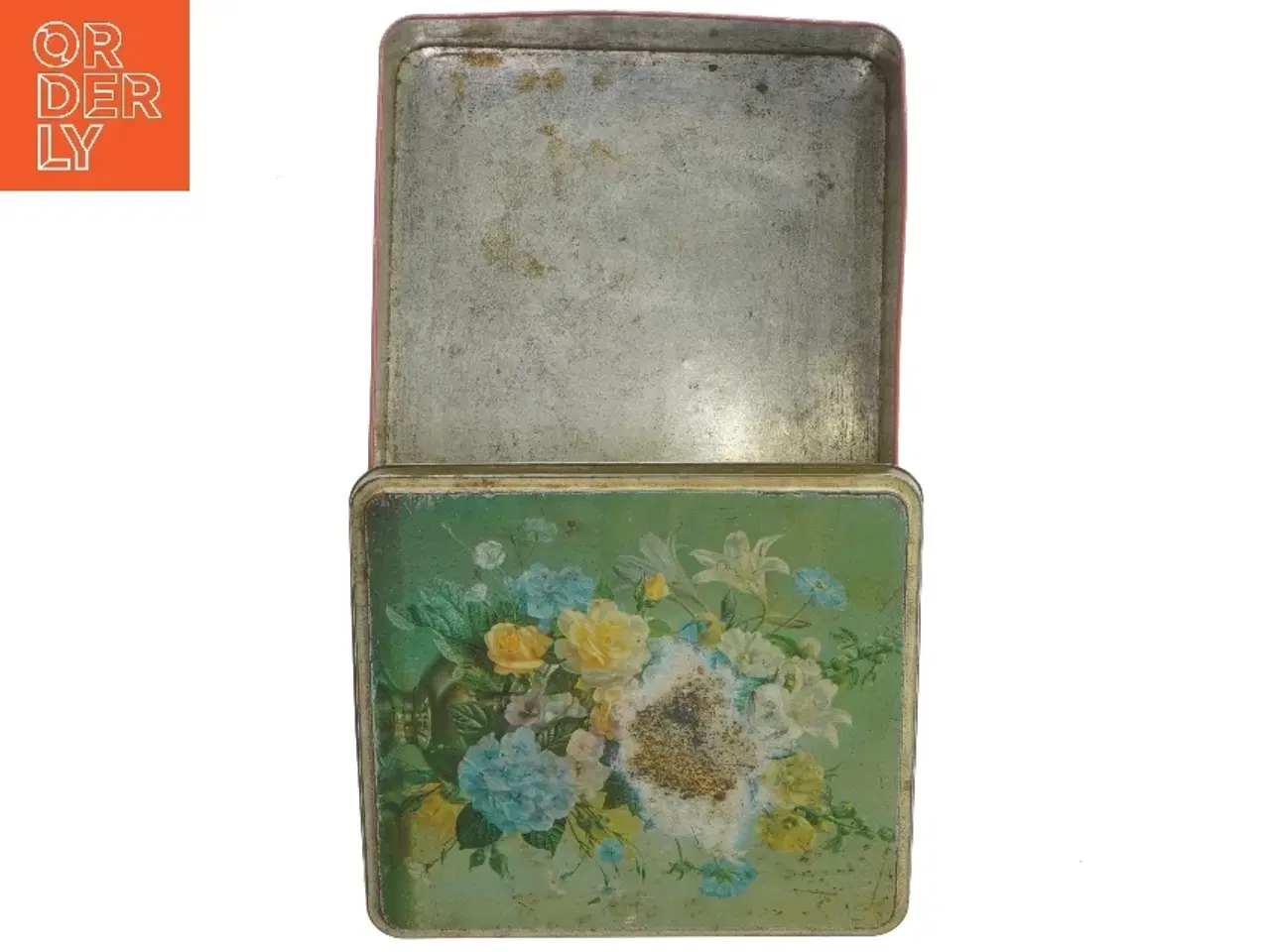 Billede 3 - Vintage metal tin (str. 9x23x23 cm)