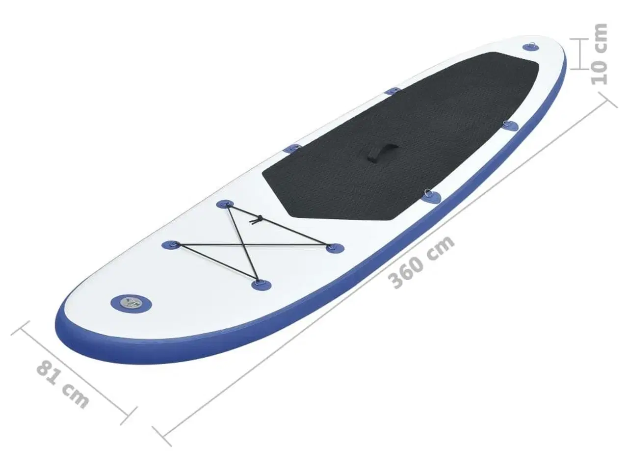 Billede 8 - Paddleboardsæt SUP oppusteligt blå og hvid