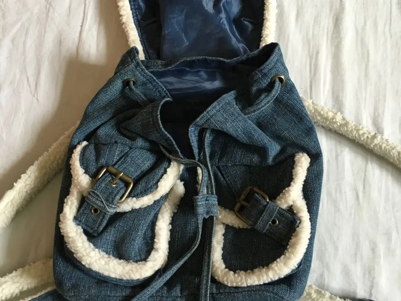 Billede 3 - Ubrugt rygsæk i jeans stof