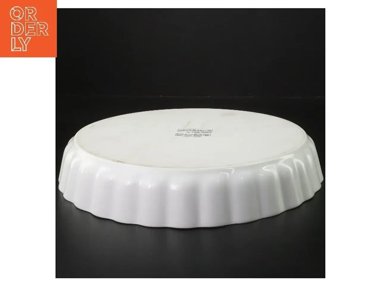 Billede 2 - Hvid tærtefad fra Vista Alegre (str. Ø 27 cm)