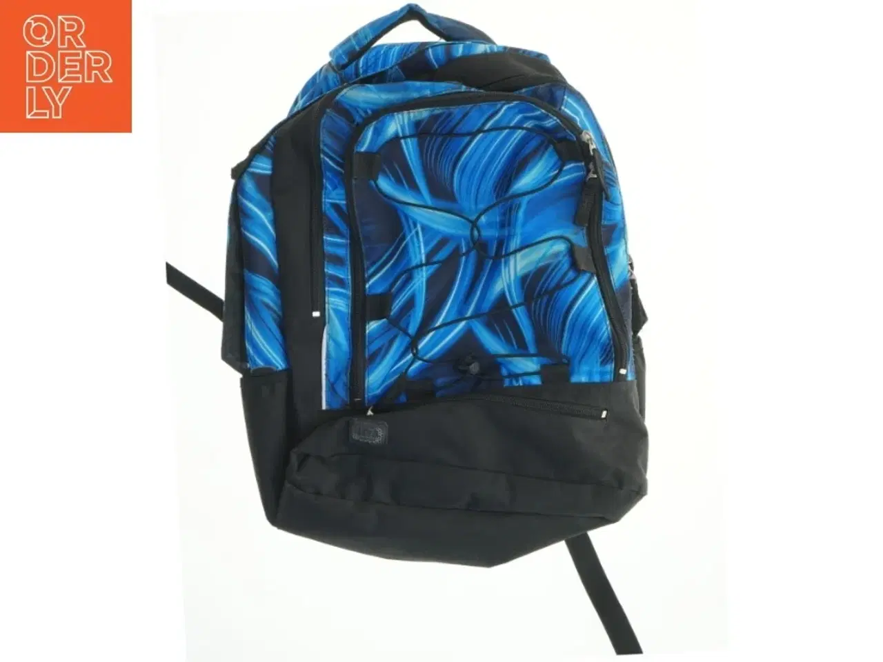 Billede 1 - Blå og sort Jeva skoletaske (str. 51x40 cm)