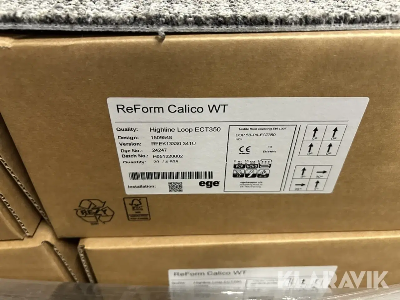 Billede 5 - Tæppefliser Ege Reform Calico WT 110m2, lysgrå