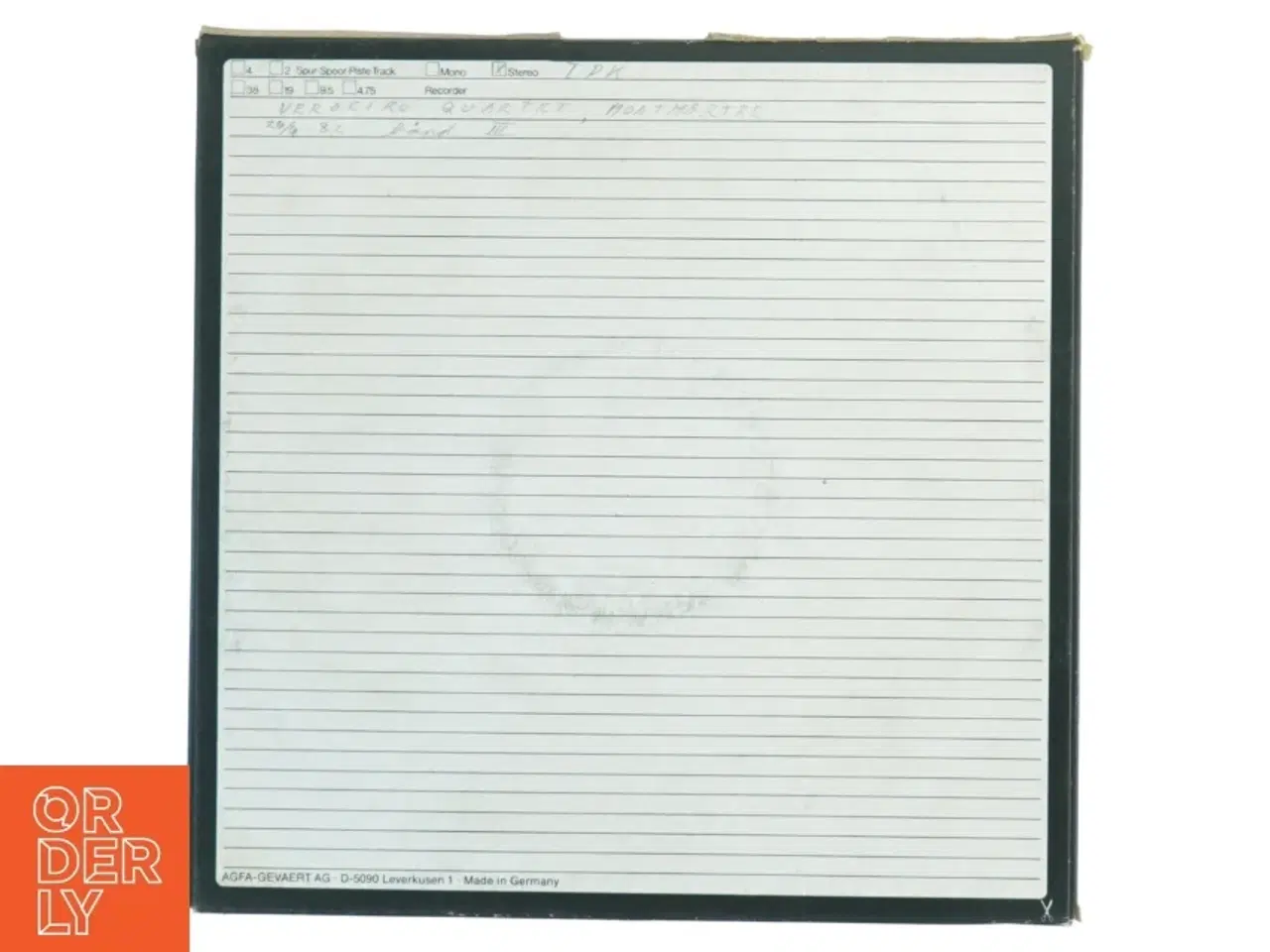 Billede 5 - AGFA 26,5cm kvarttommebånd på plastspole  (str. 27 x 27 x 1 cm)