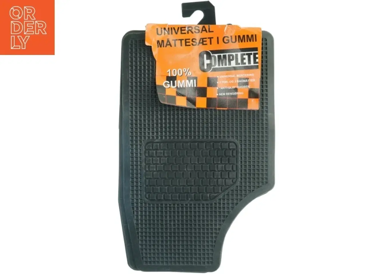 Billede 1 - Gummimåttesæt til bil fra Complete (str. 46 x 72 cm og 46 x 32 cm)