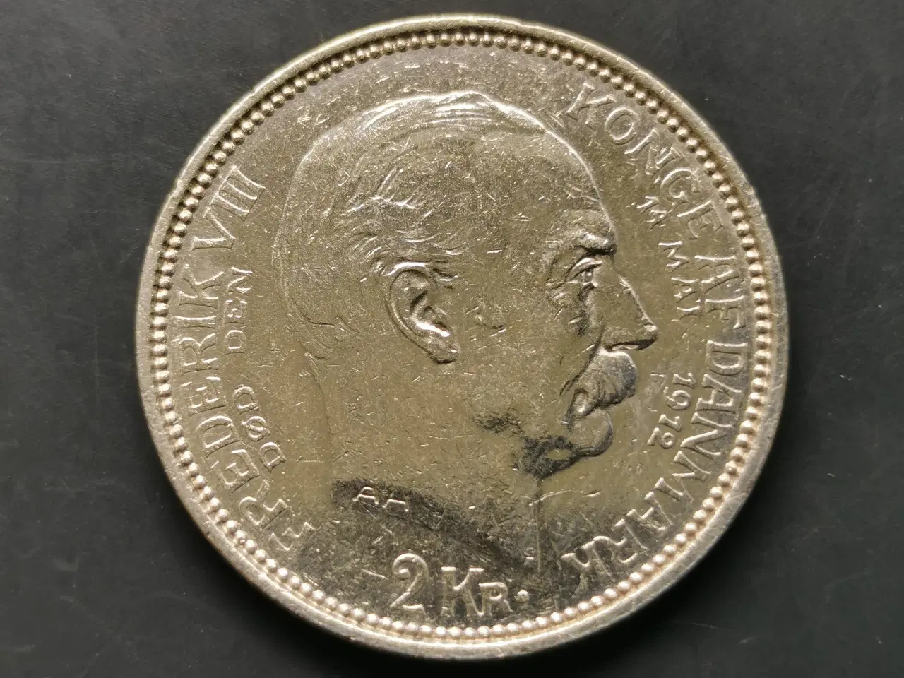 Billede 2 - Sølvmønt 2 krone 1912