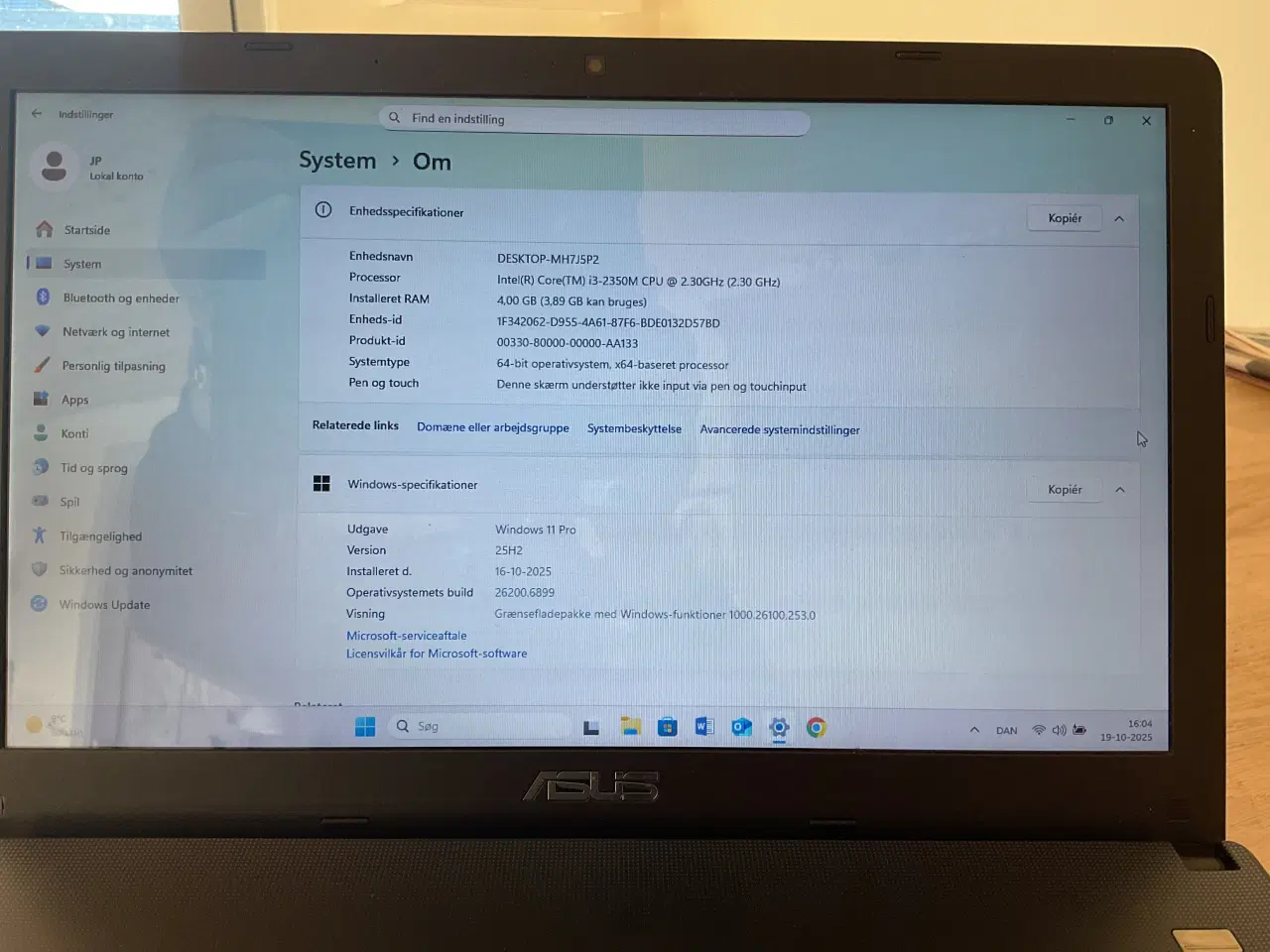Billede 3 - Bærbar Asus PC