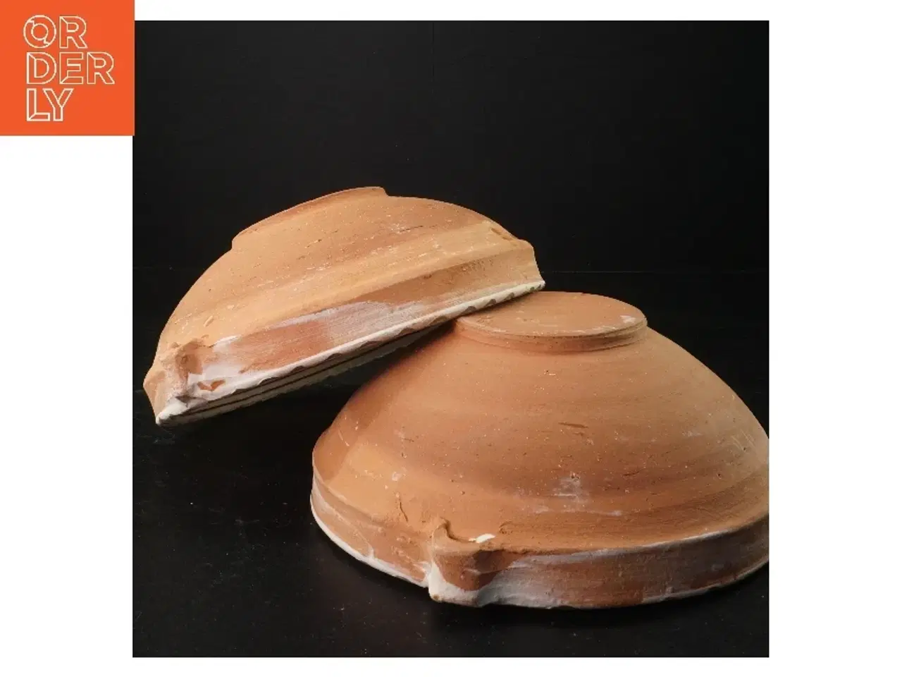 Billede 4 - Håndlavet lerskåle (str. 23 x 6 cm)