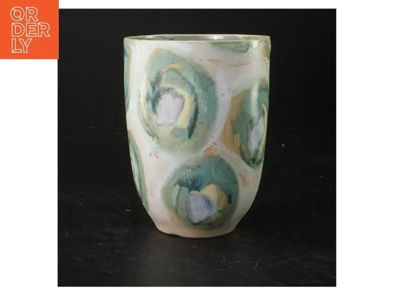 Billede 1 - Keramikvase (str. Ø 11 cm h 15,5 cm)