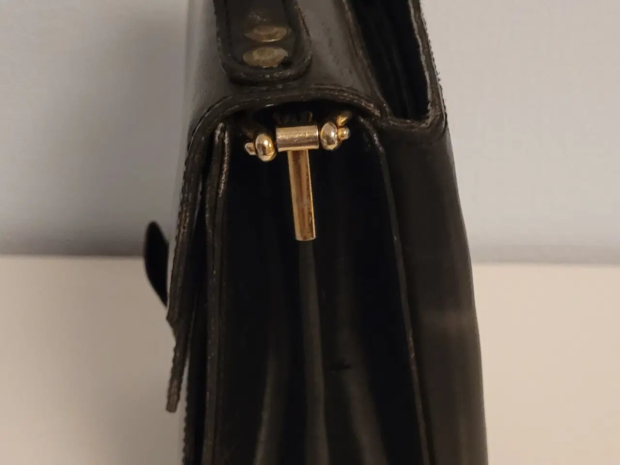 Billede 3 - Herretaske i sort læder 