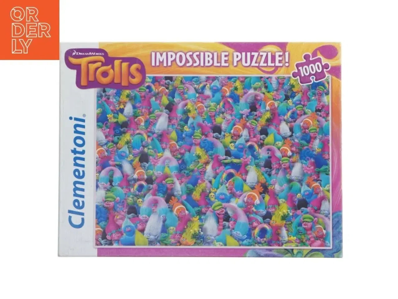 Billede 1 - Trolls pussel, 1000 brikker fra Clementoni (str. 1000 brikker)