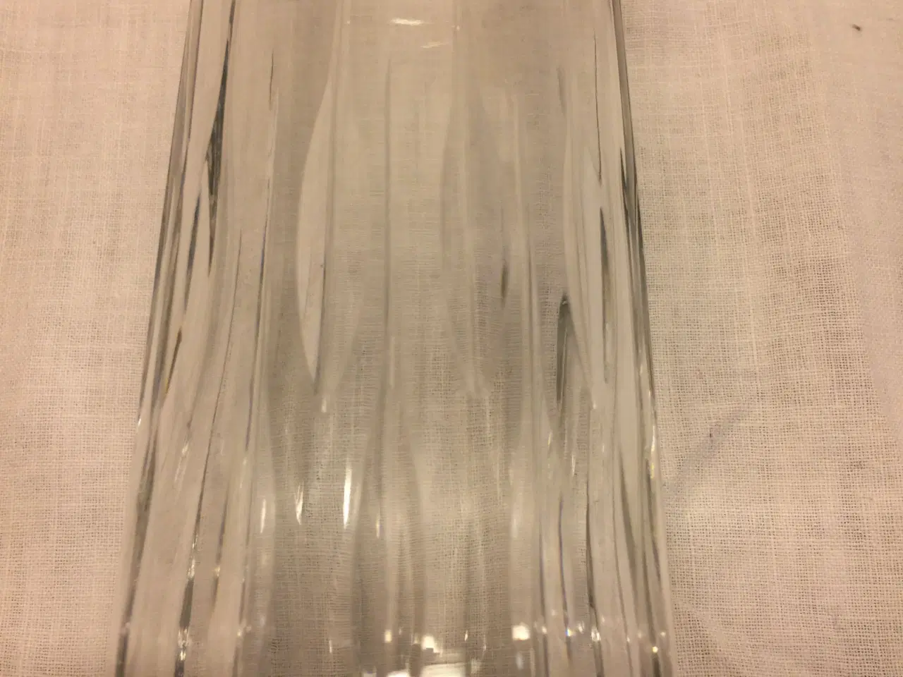 Billede 1 - Glas, vase med flotte striber