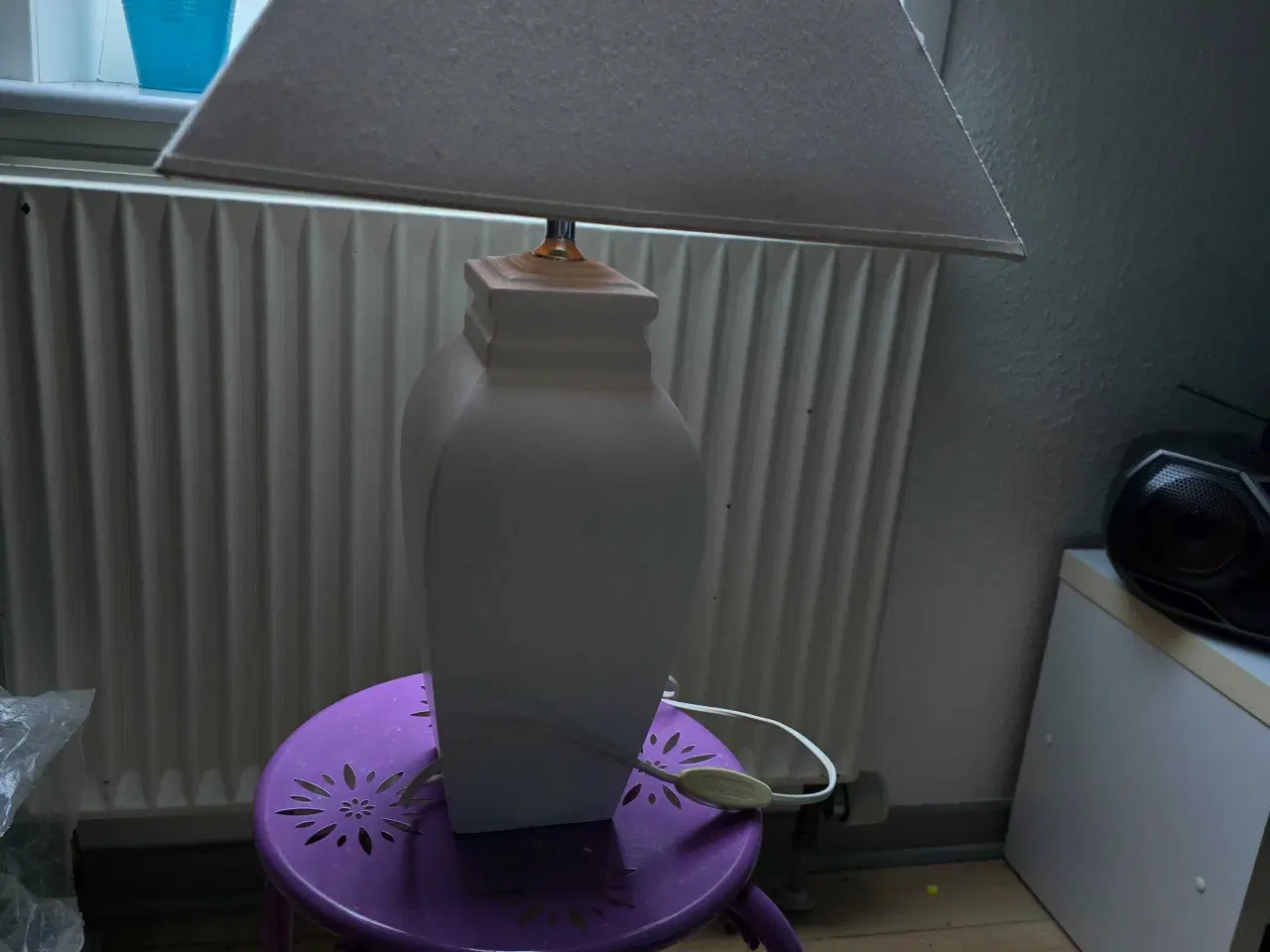 Billede 5 - Div puder, Bordlampe, sølv søjler til lys 