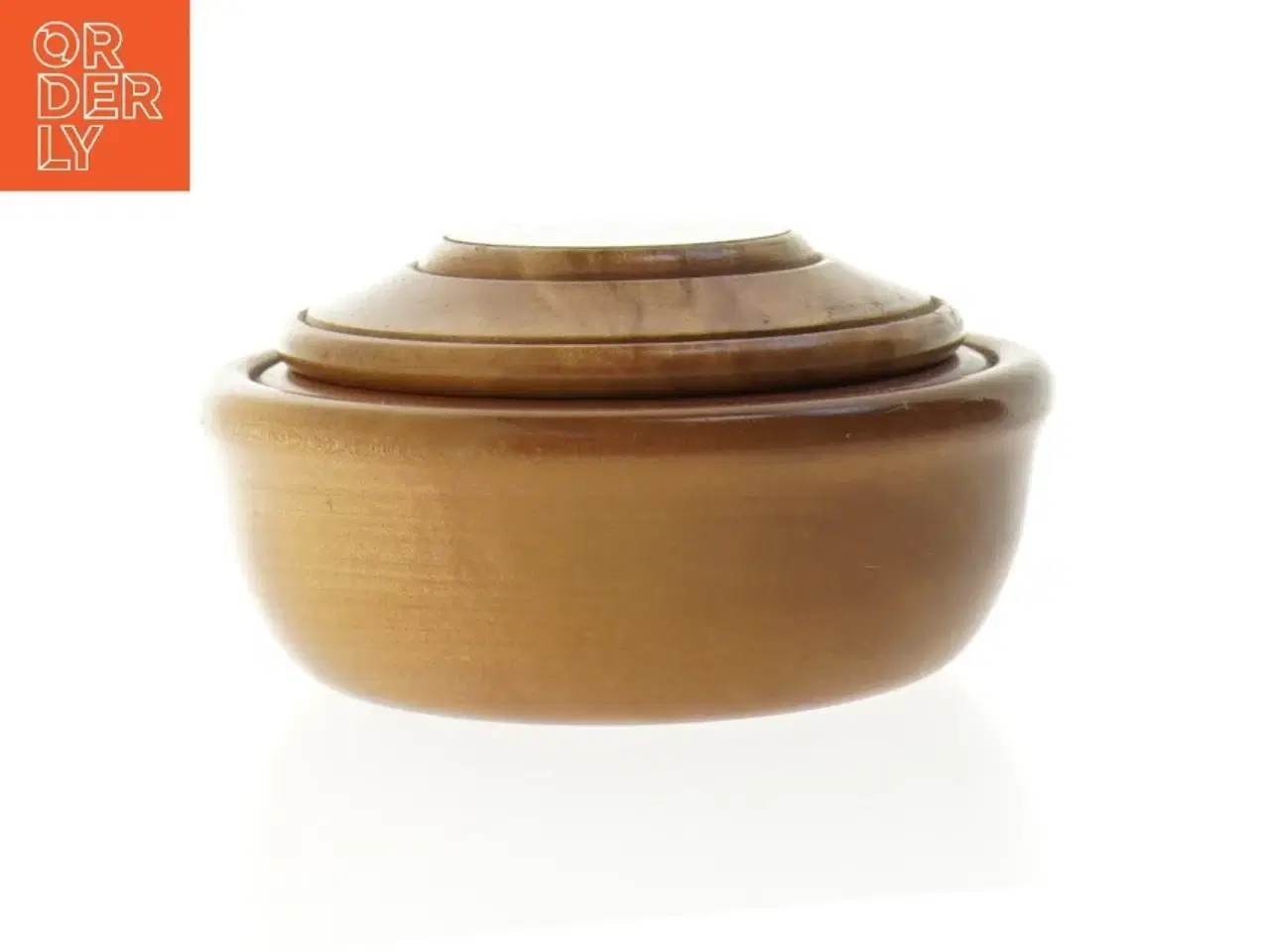 Billede 1 - Træskål med låg fra Tasmanien(str. 15 x 7 cm)
