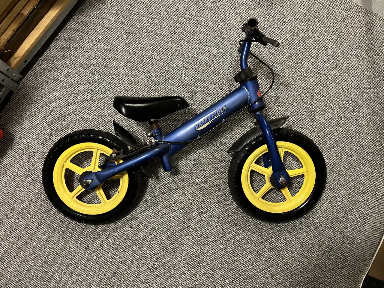 Billede 1 - Løbecykel med bremse Happy Rider