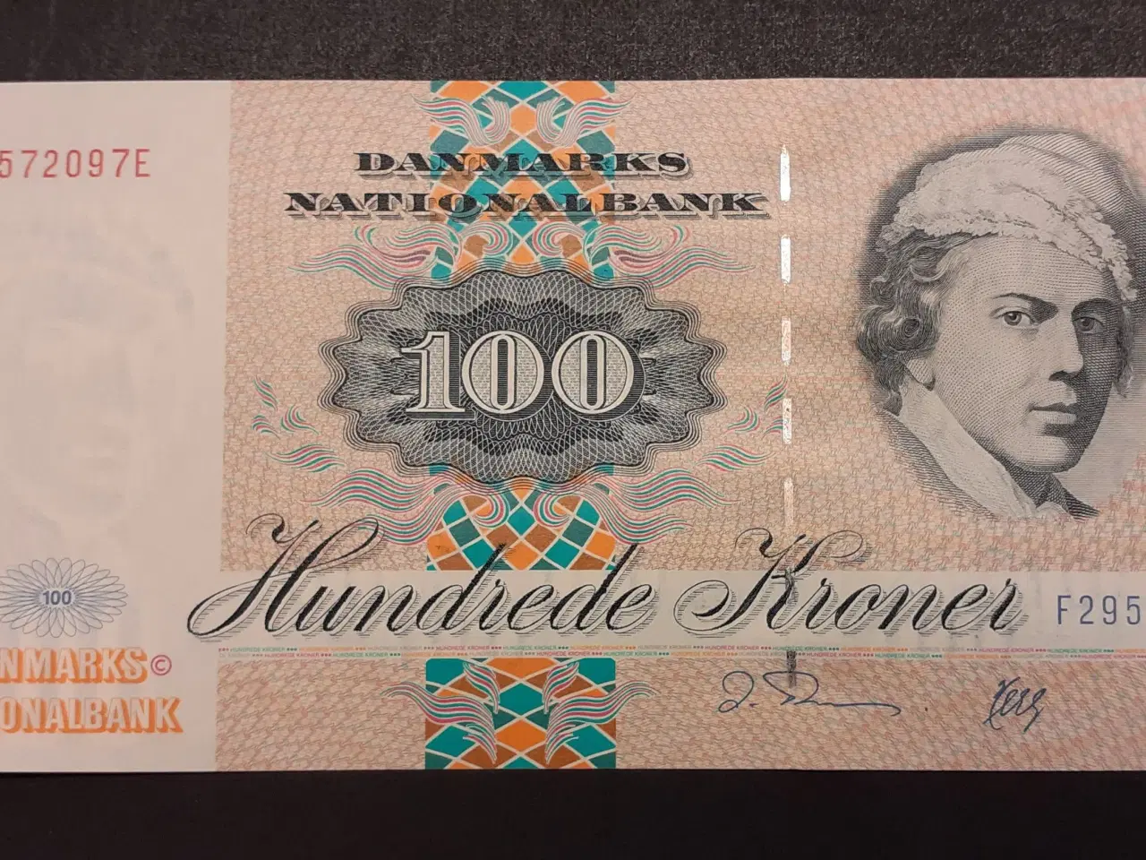 Billede 1 - Dk. 100 kr. 1995 Ufoldede