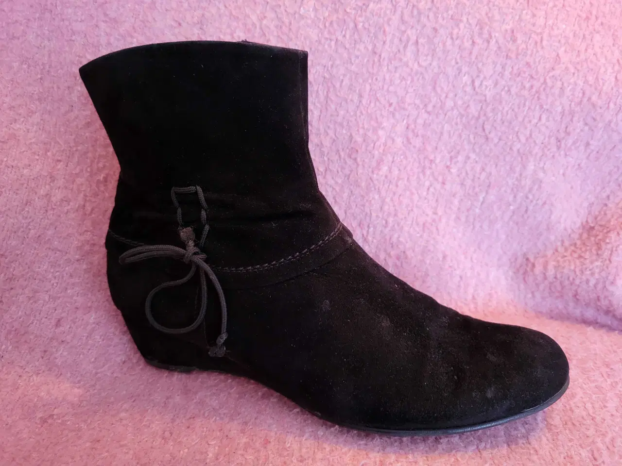 Billede 2 - Peter Kaiser støvletter/støvler i sort ruskind