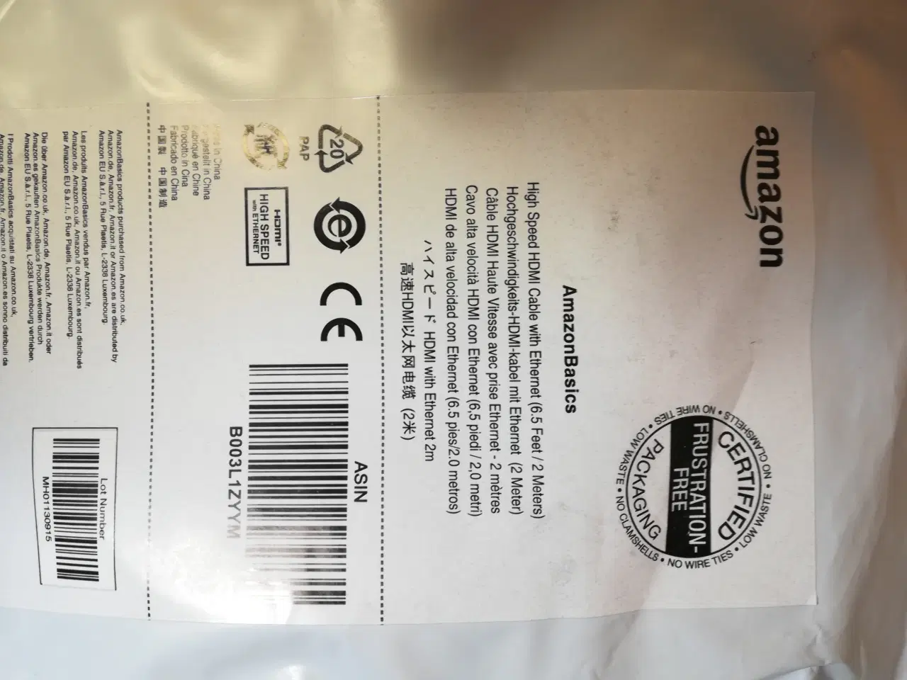 Billede 4 - AmazonBasics HDMI kabler med ethernet - 4 stk.