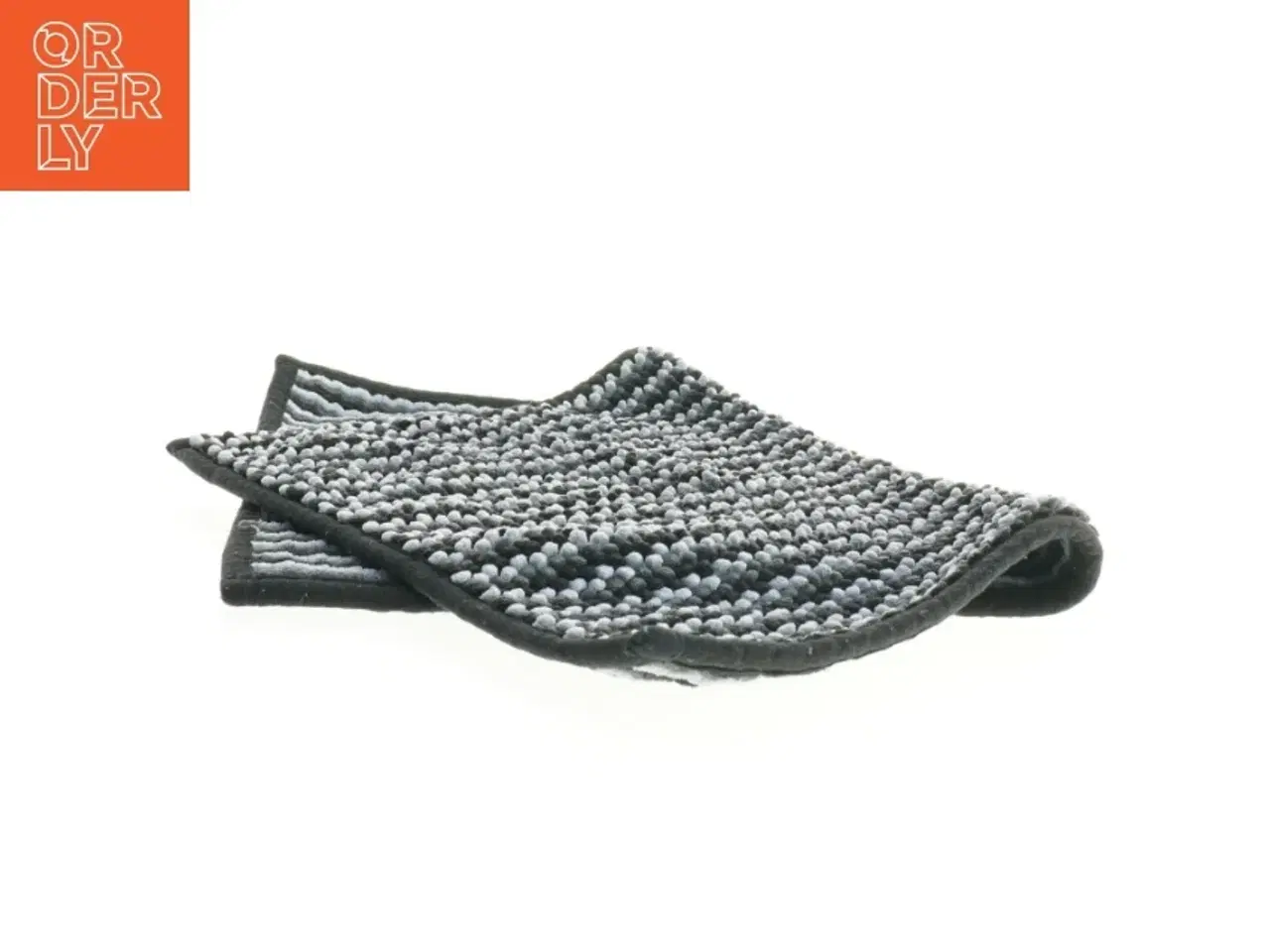 Billede 4 - Grå bomuldstæppe (str. 59 x 40 cm)