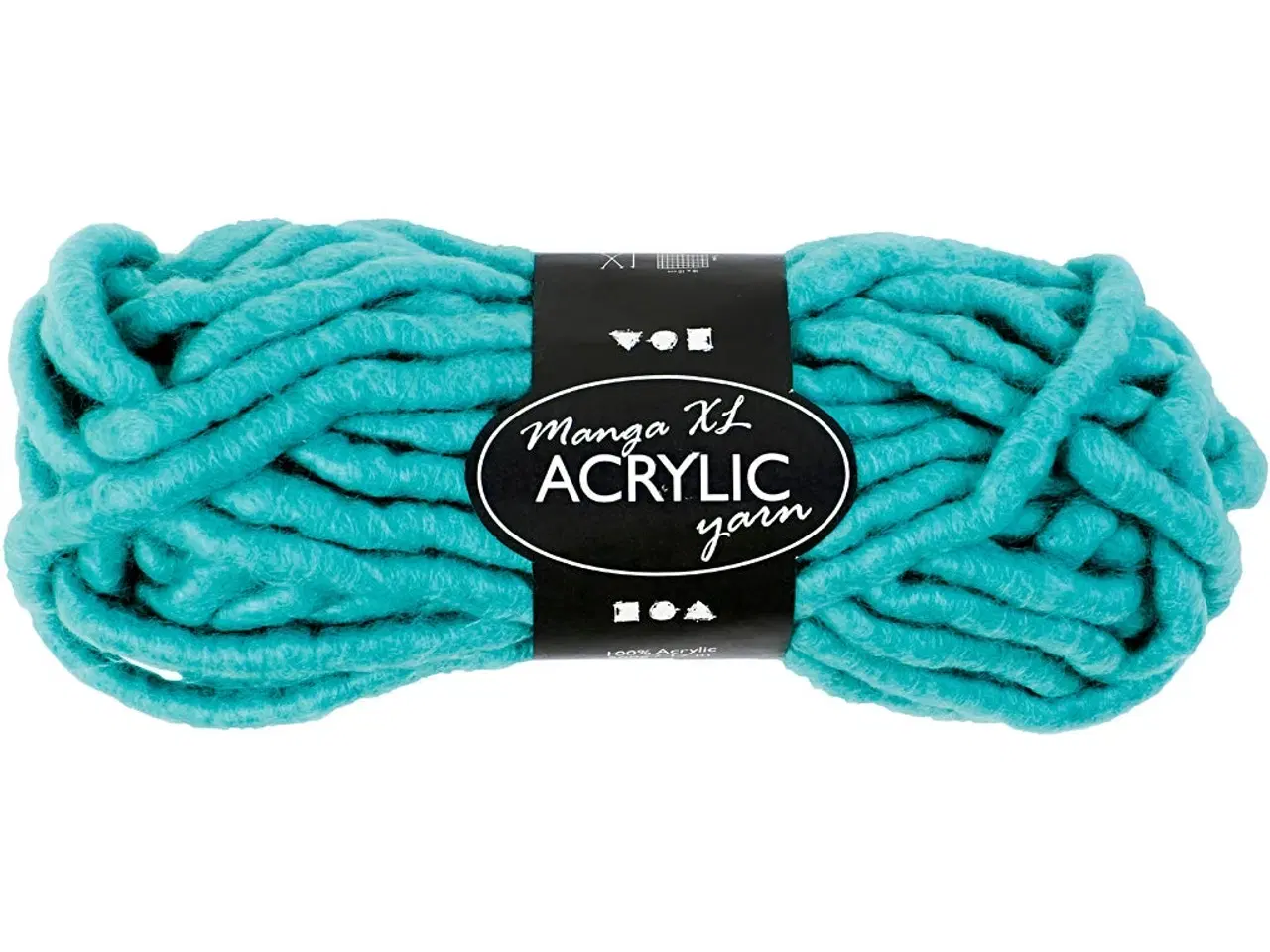 Billede 1 - XL Kæmpegarn i Turkis - 17m, 200g, Polyacryl