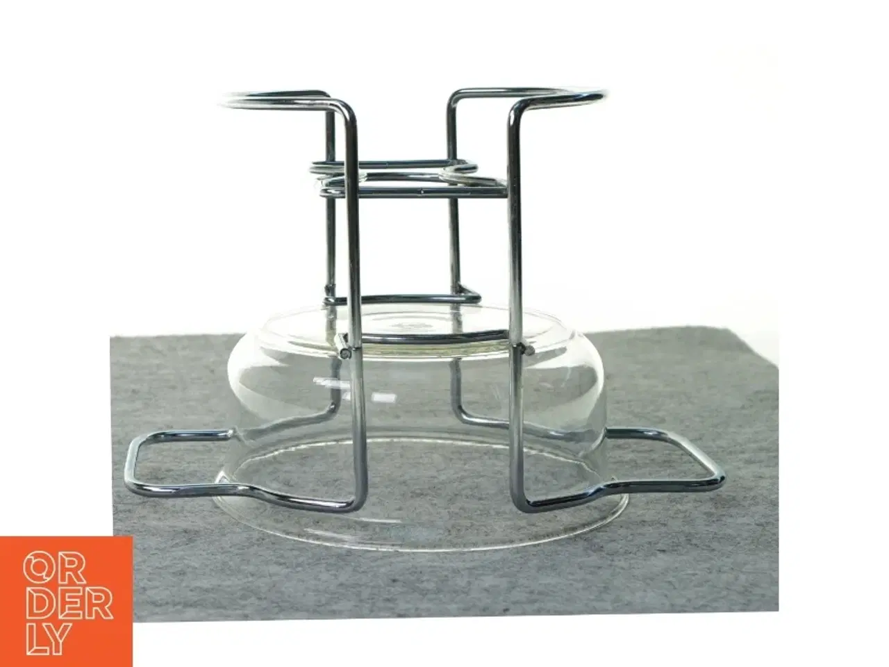 Billede 4 - Glas skål medSauceskål m/ stativ fra Schott (str. 15 x 25 cm)