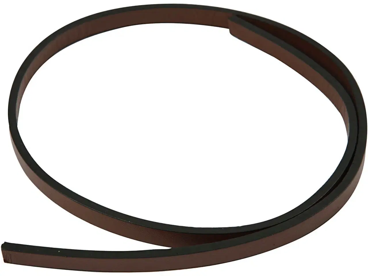Billede 1 - Brunt Imiteret Læderbånd 10 mm x 1 m - Holdbart Design