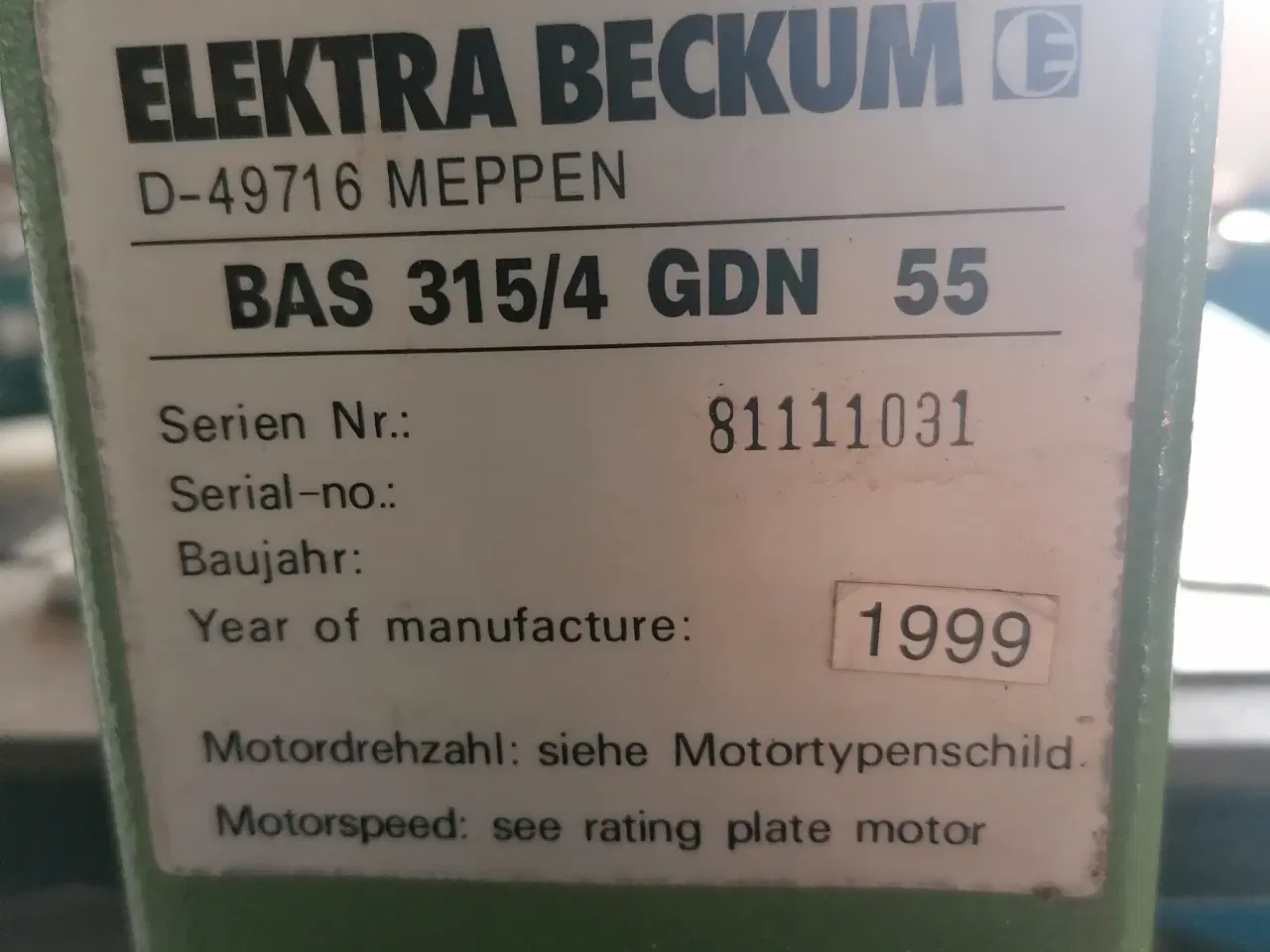 Billede 6 - Elektra beckum BAS 315