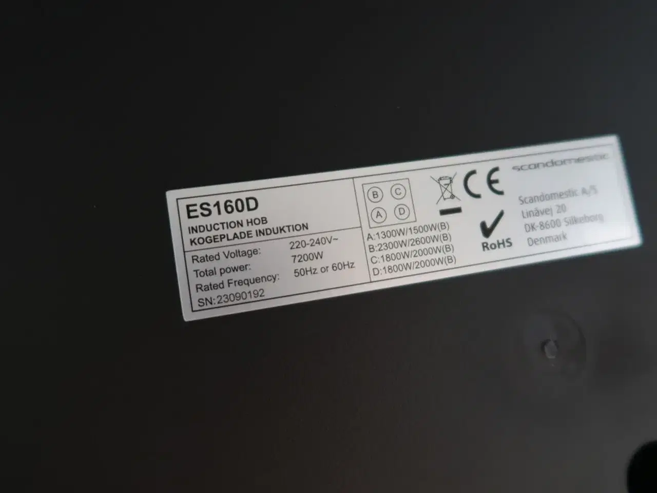 Billede 3 - Induktionskogeplade SCANDOMESTIC ES160D
