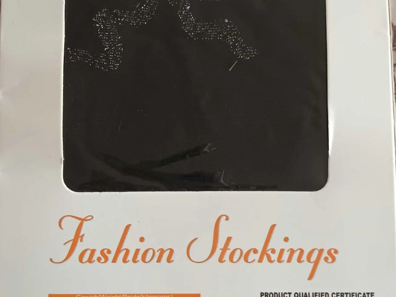 Billede 2 - Selvsiddende Nylonstrømper, Sort, One size