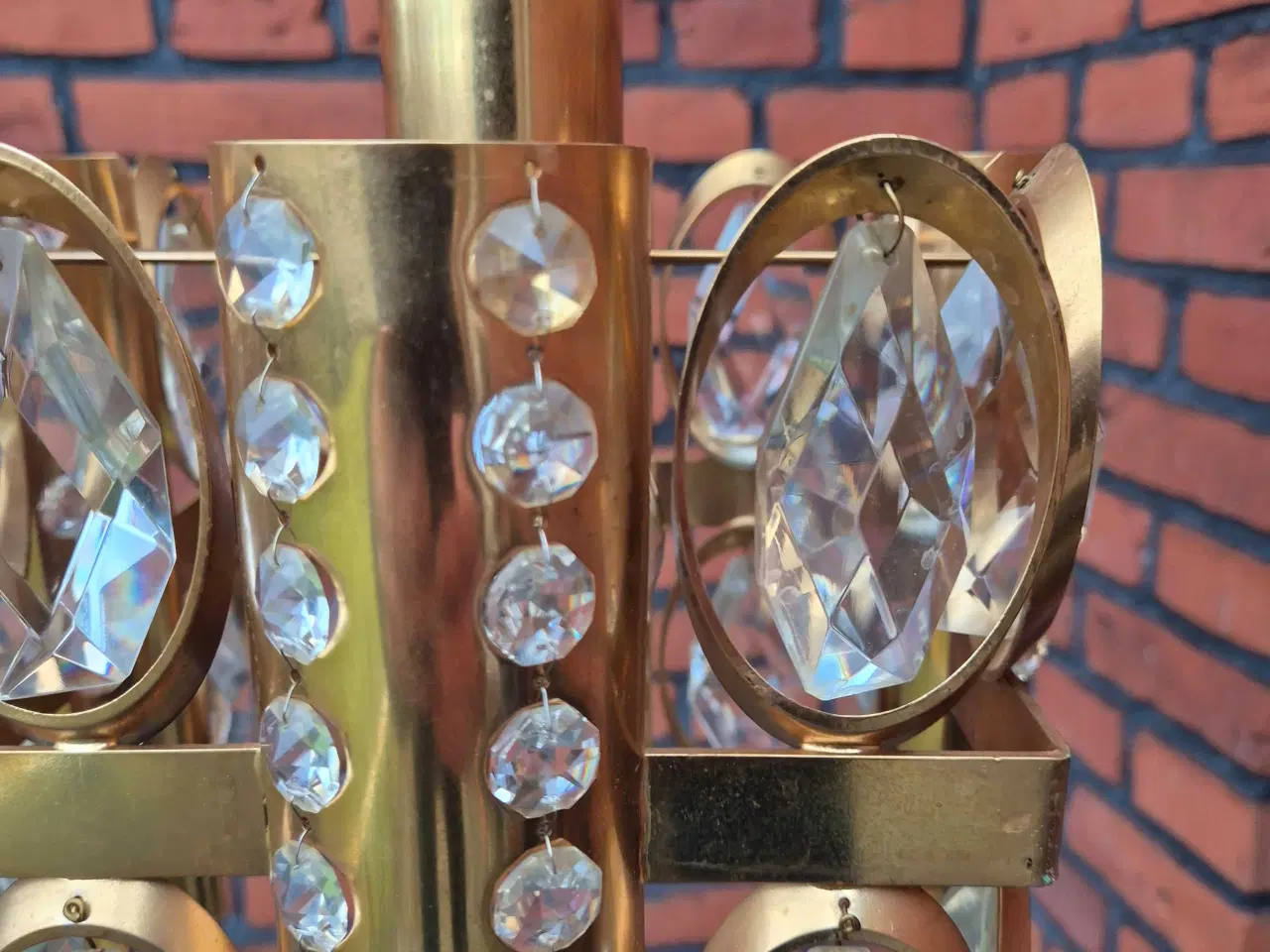 Billede 7 - Fin retropendel med prismer i klart glas