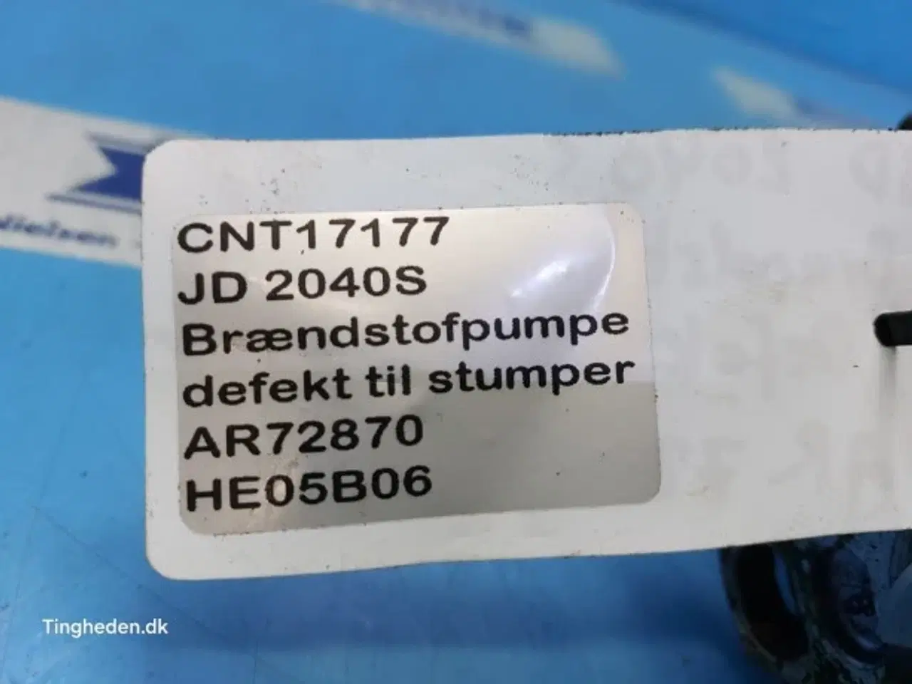 Billede 14 - John Deere 2040S CAV Brændestofpumpe AR72870