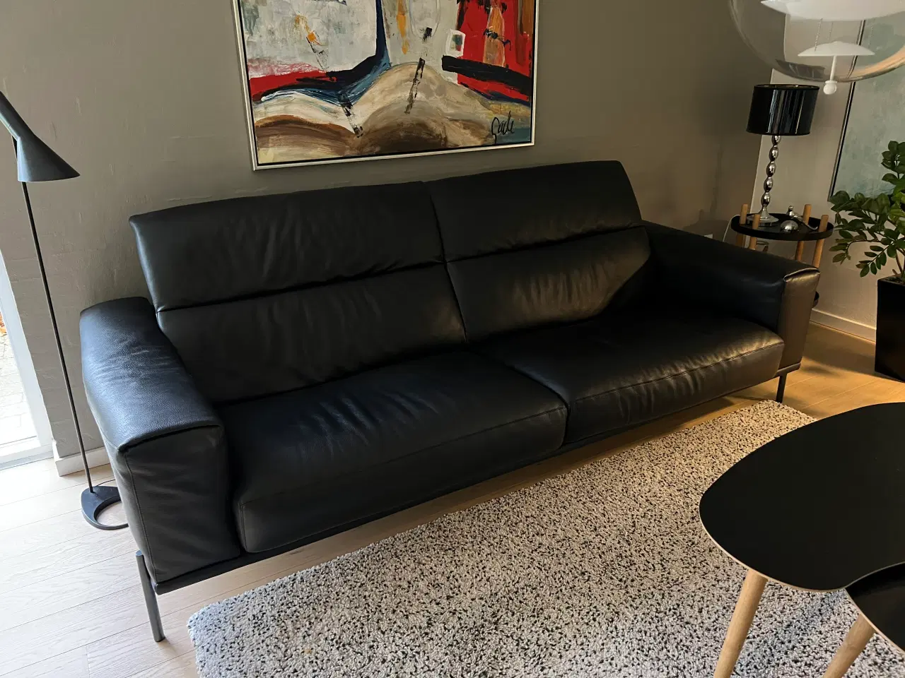 Billede 1 - Lædersofa