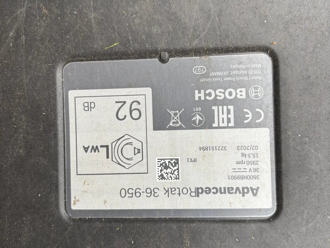 Billede 5 - Bosch Advanced Rotak 36v-950 BatteridrevetPlændekl