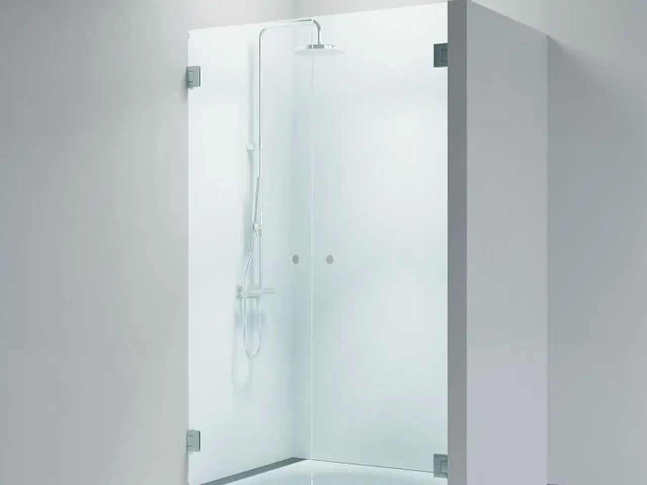 Billede 2 - Dobbelt svingdøre med Brun glas STRØMBERG