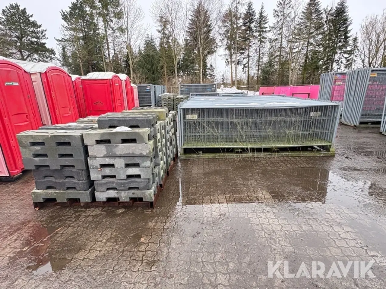 Billede 2 - Mobilhegn med fødder og låger 99 fag og 99 fødder samt 8 låger