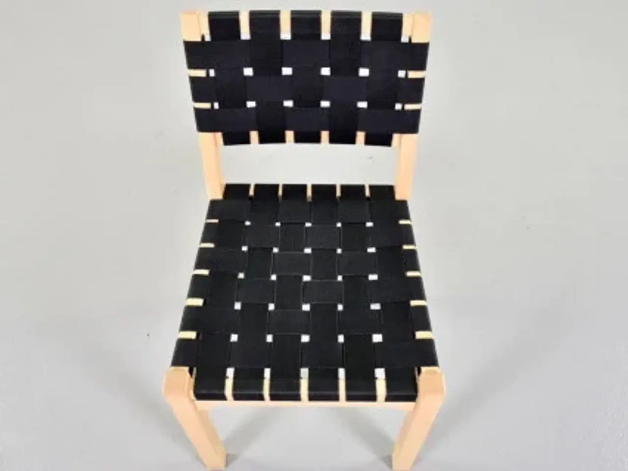 Billede 5 - Møde-/konferencestol med sort flet på sæde og ryg