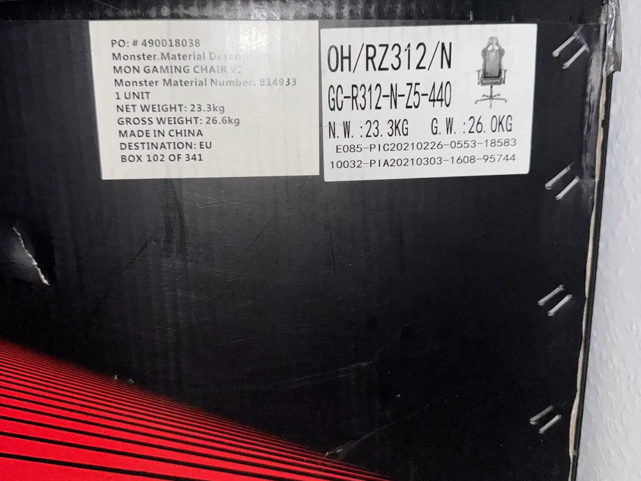 Billede 3 - Monster Energy DXRacer Gaming Chair