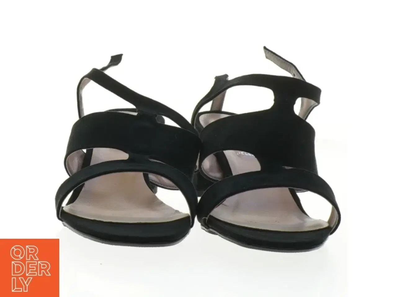 Billede 3 - Sorte sandaler med hæl fra Vera Pelle (str. 39 )