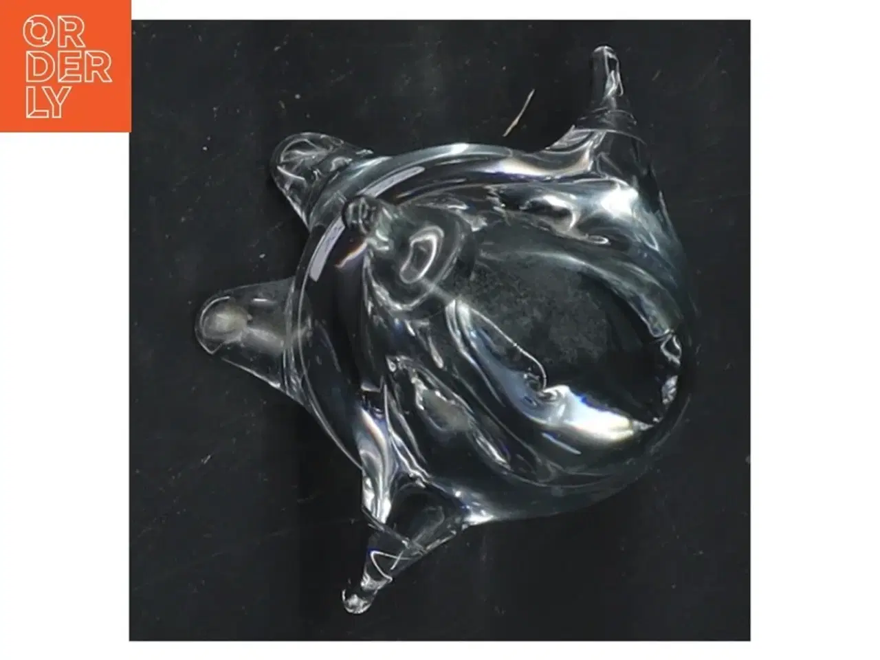 Billede 3 - Glasfigur pingvin Ronneby Sweden (str. 11,5x7 cm)