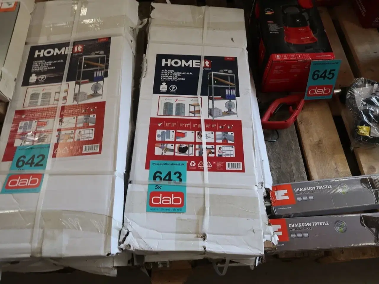 Billede 2 - 3 stk. Work-it Stålreol 4 hylder 280 kg. 35x75x180cm.