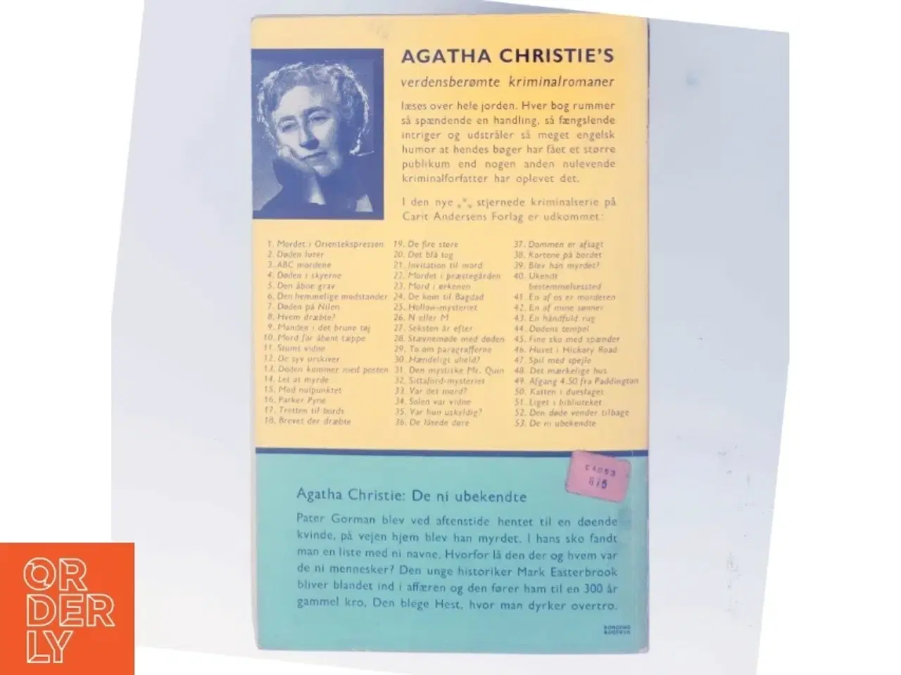 Billede 3 - De ni ukendte af Agatha Christie (Bog)