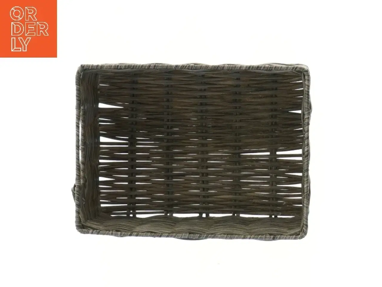 Billede 3 - Kurv i flettet materiale (str. 12x6x23 cm)