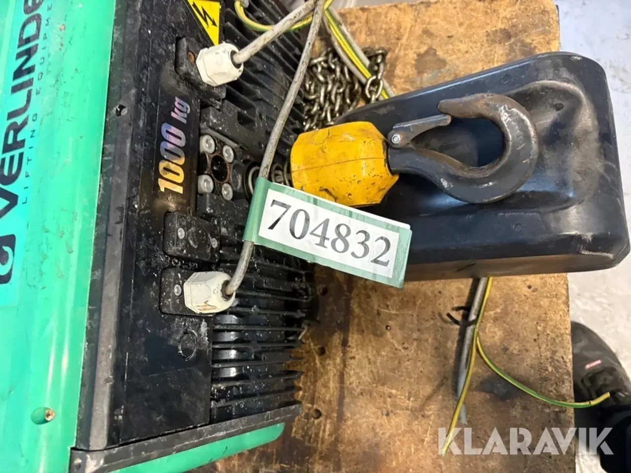 Billede 5 - Kædetalje Verlinde VL101008 B1 elektrisk 1000 kg