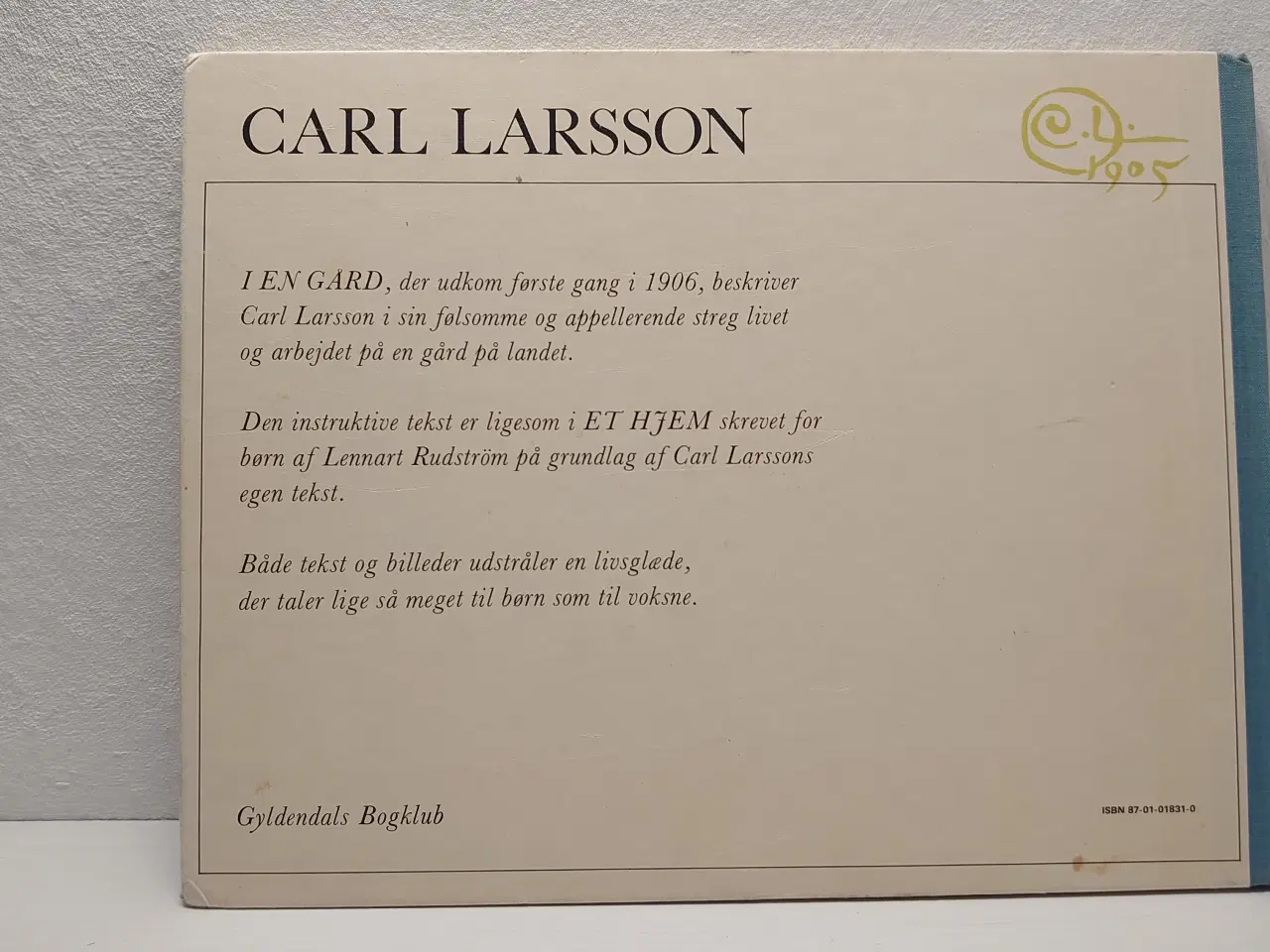 Billede 2 - Carl Larsson: En gård. Tekst L. Rudström. 1976