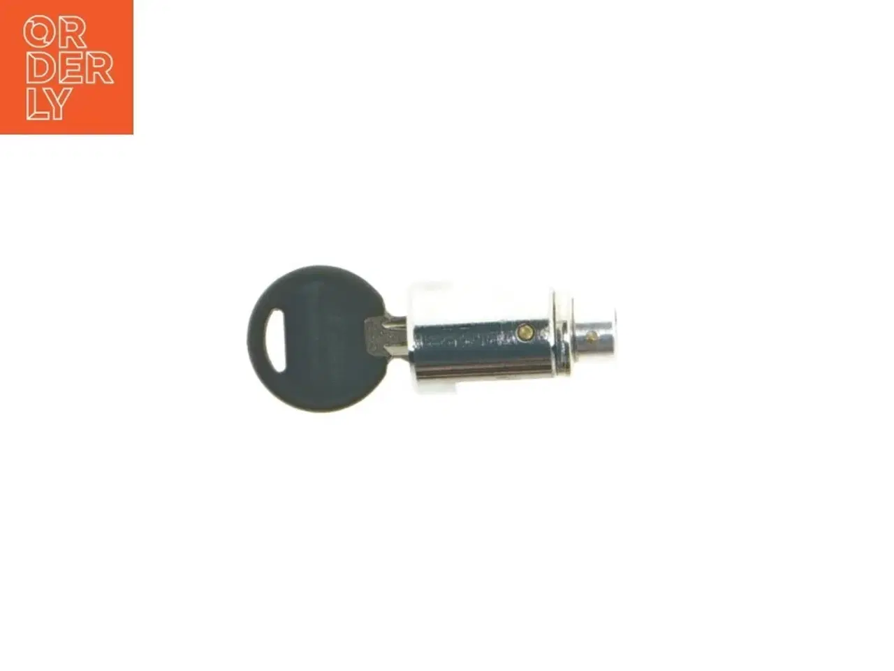 Billede 1 - Cylinderlås med nøgle (str. 7 x 3 cm)