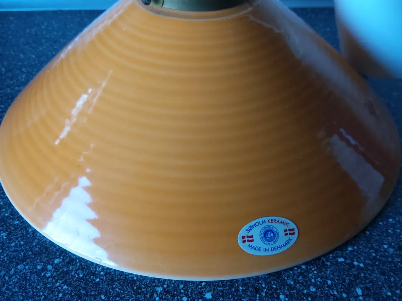 Billede 3 - Orange loftlampe pendel I keramik